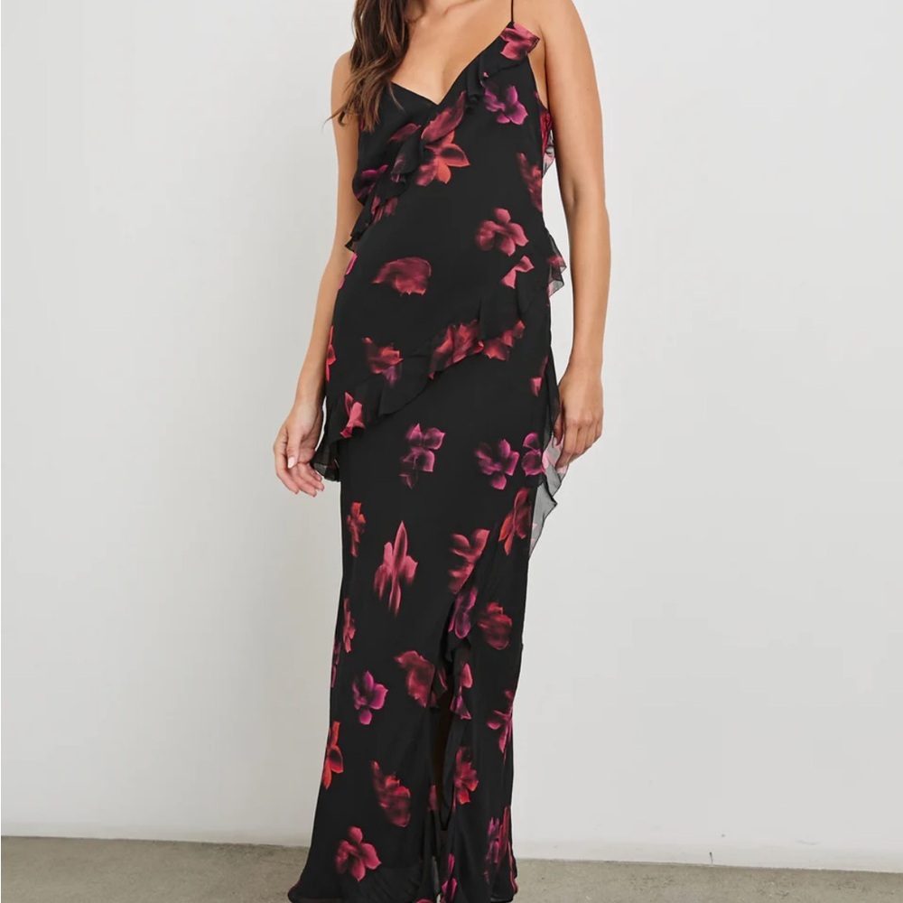 Rails Floral Black Maxi Dress